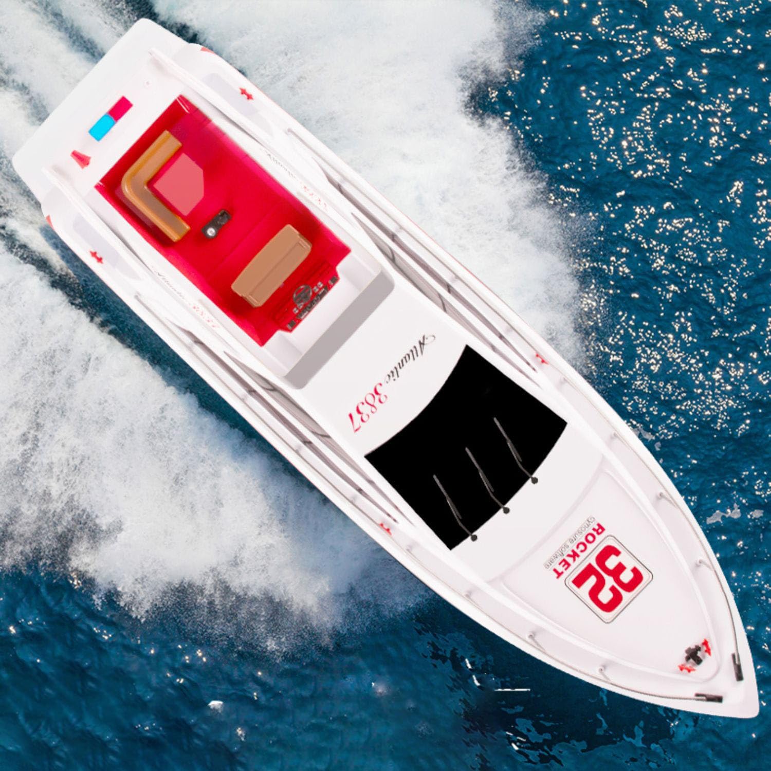 Amazon.com: wheelfun Heng Long RC Racing Boat 2.4G Remote Control